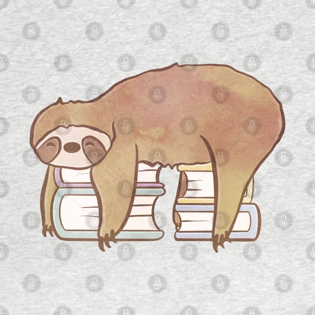 SLOTH READS by Catarinabookdesigns